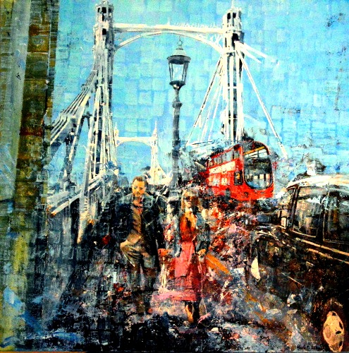 SOLD  Day Time Crossing Albert Bridge - Click For More