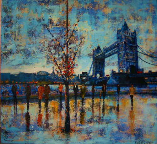 SOLDTower Bridge In Blue - Click For More